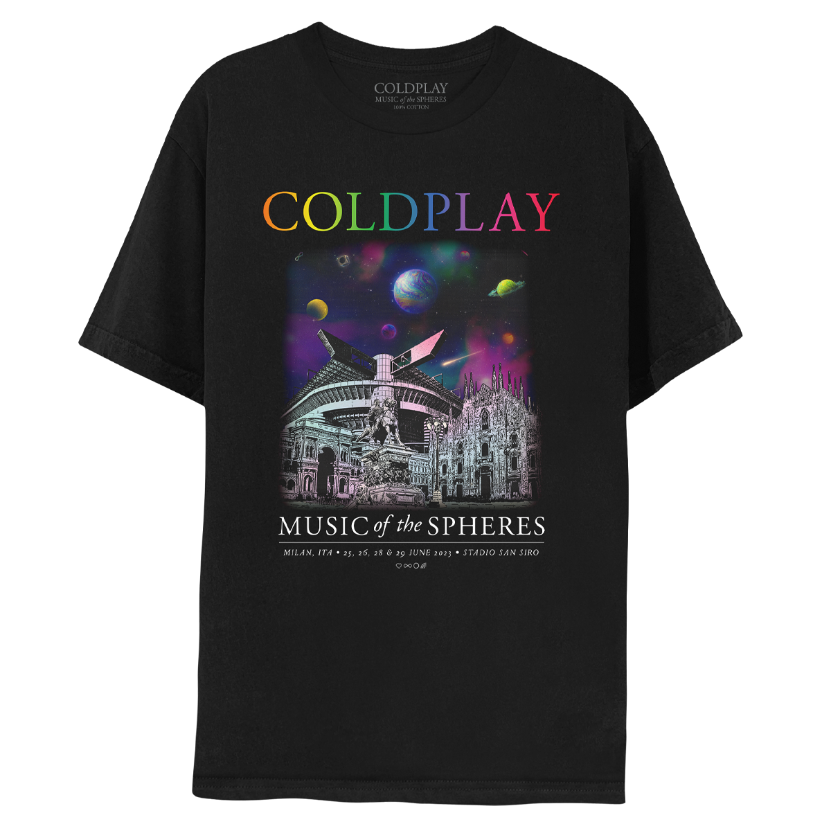 MILAN JUNE 2023 MUSIC OF THE SPHERES TOUR TEE - Limited Edition