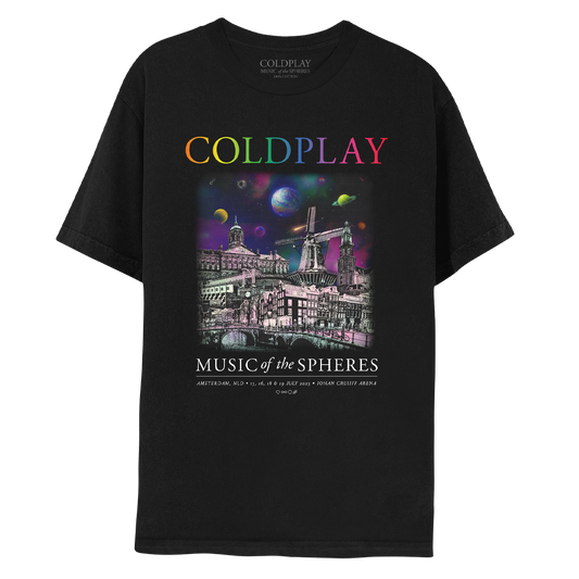 AMSTERDAM JULY 2023 MUSIC OF THE SPHERES TOUR TEE - Limited Edition