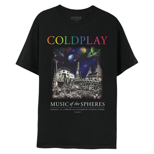 Bangkok February 2024 Music Of The Spheres Tour Tee - Limited Edition