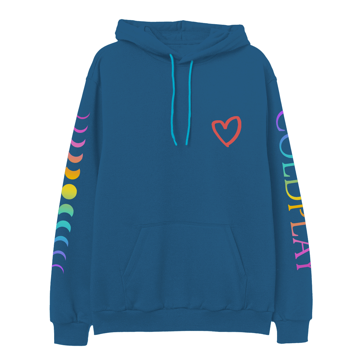 2025 MUSIC OF THE SPHERES WORLD TOUR HEART HOODIE Coldplay UK