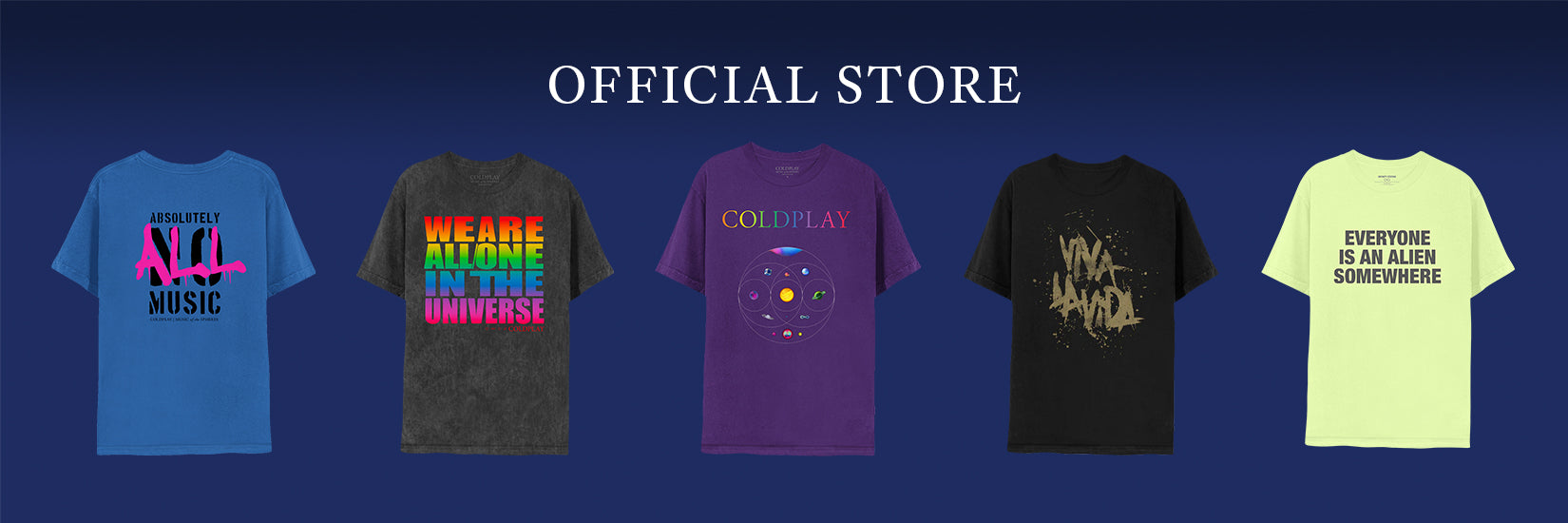 Coldplay t 2025 shirt uk