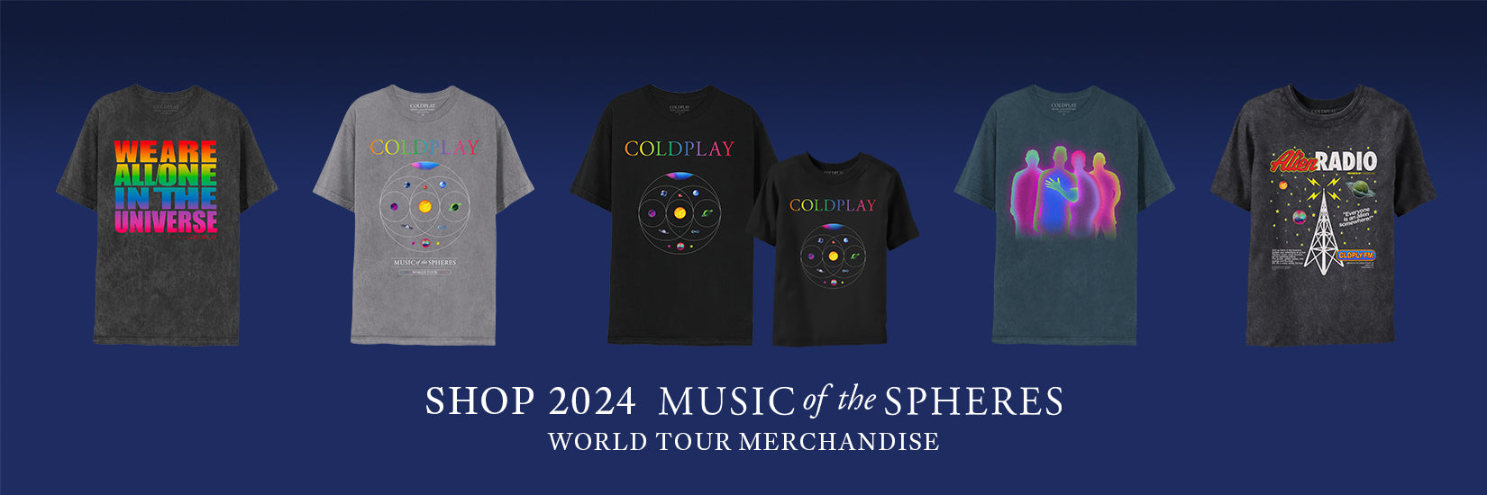music of the spheres world tour tee