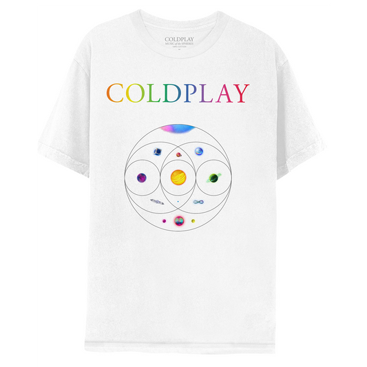 MUSIC OF THE SPHERES WHITE WORLD TOUR 2022 TEE