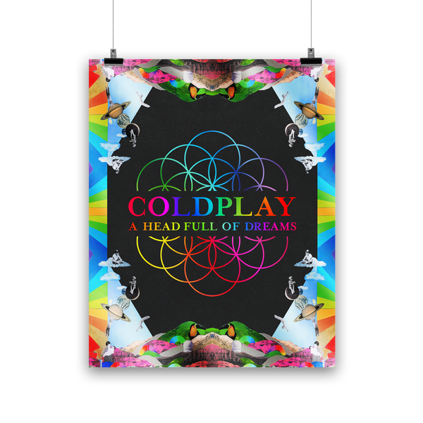 COLDPLAY 日本1500枚限定 リトグラフ　ポスター COLDPLAY - Head Full Of Dreams (Japanese Tour Edition