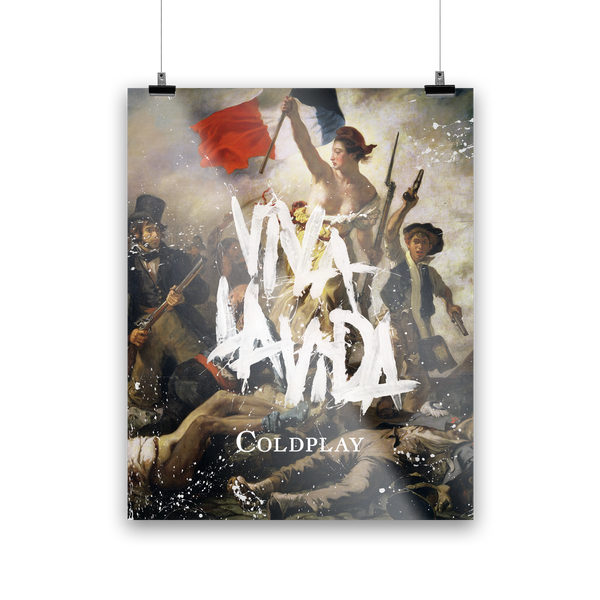 COLDPLAY VIVA LA VIDA ライブ告知ポスター Coldplay, Viva La Vida Album cover, poster, wall art. Print or